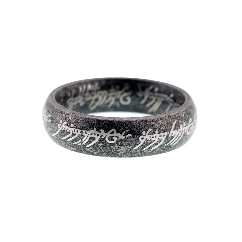 انگشتر داتینو مدل حلقه یگانه ارباب حلقه ها لبه گرد - Image 4
