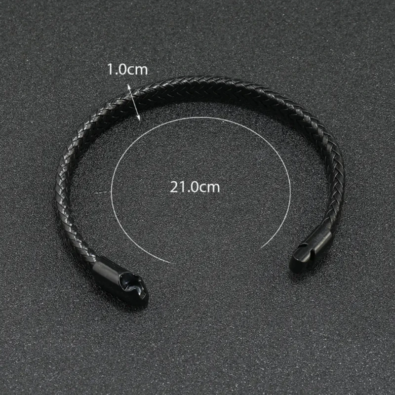 دستبند مردانه مدل موریت تی چرمی کد 7399 - Image 8