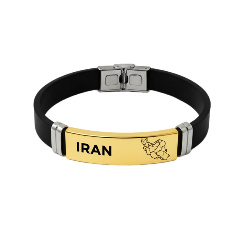 دستبند چرمی مدل نقشه ایران - Image 2