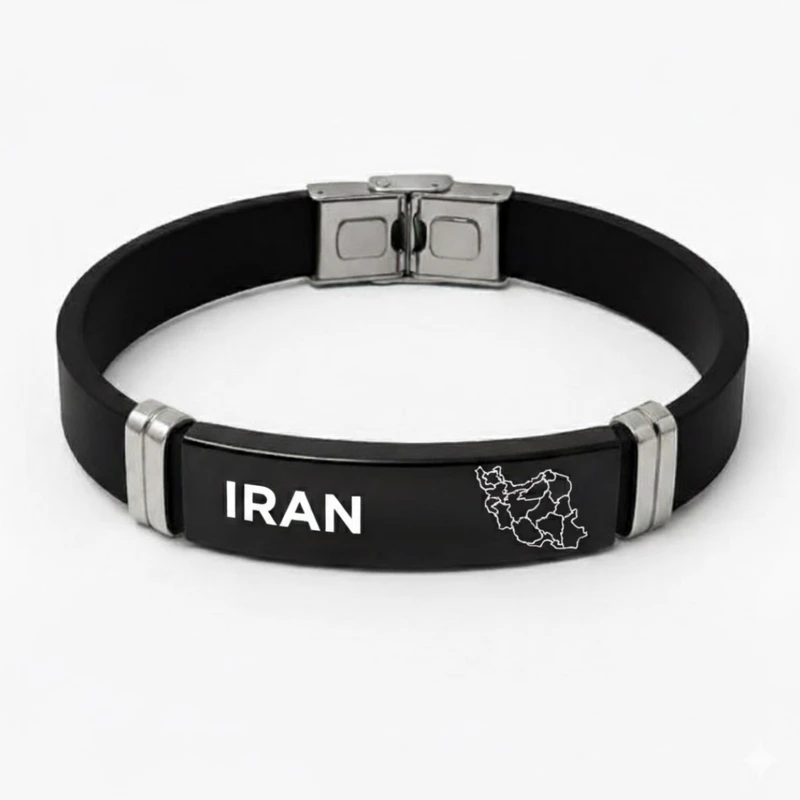 دستبند چرمی مدل نقشه ایران - Image 6