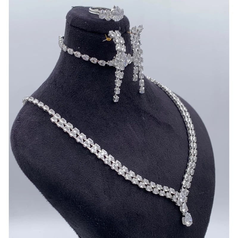 نیم ست زنانه مدل جواهری کد KYSER015 - Image 7
