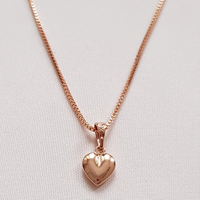گردنبند زنانه ژوپینگ مدل قلب آینه ای
