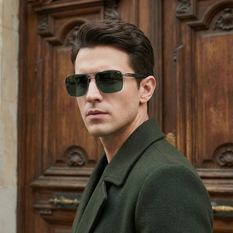عینک آفتابی خلبانی (Aviator) مردانه آلبرت وگ مدل 6307C98P131 Polarized Avantgarde Visionary - Image 7