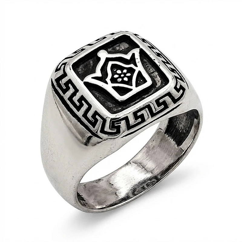 انگشتر مردانه مدل تاج کد 002 - Image 3