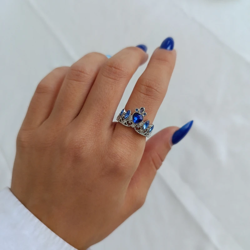 انگشتر زنانه مدل تاج کد bb536 - Image 5