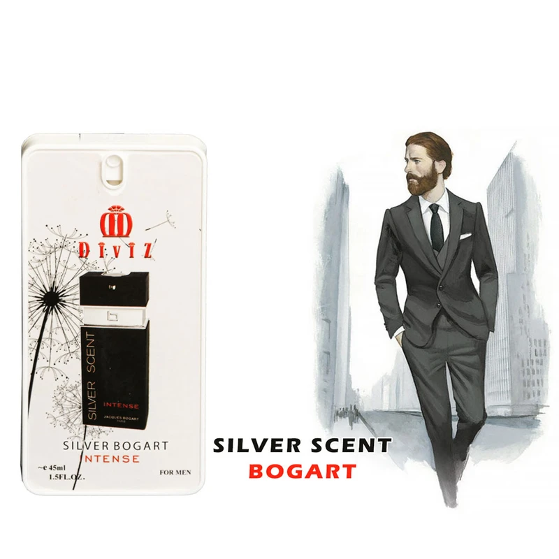 عطر جیبی زنانه دیوایز مدل سیلور سنت بوگارت با رایحه گرم و شیرین حجم 45 میلیلیتر بسته 12 عددی - Image 3